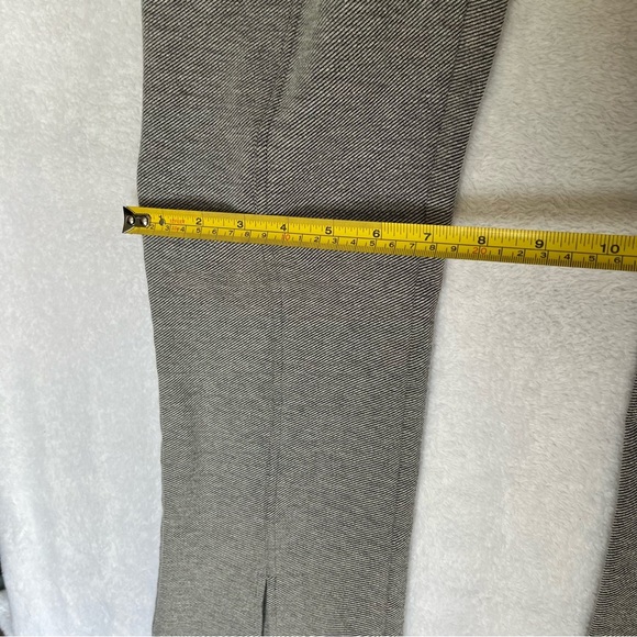 Anthropologie Maeve Women US Sz 6 Seamed Flare Pants Ankle Grey Tweed Office - Picture 8 of 16